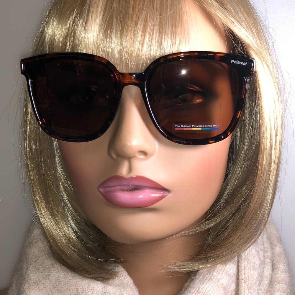 Polaroid Oversized Tortoiseshell Polarized Sunglasses